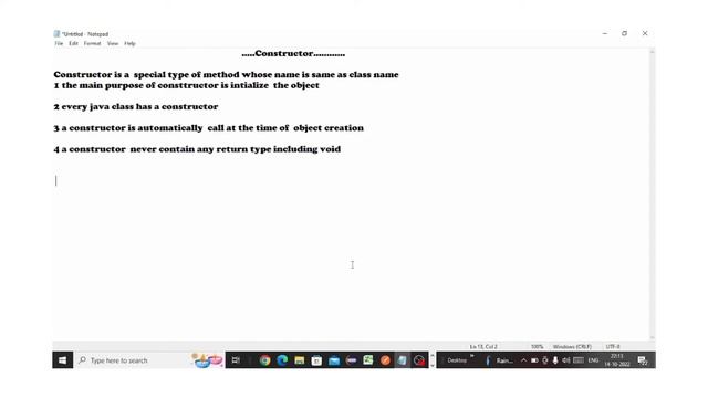 Constructor In Java ||Java topic |Important Topic In Java