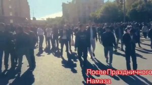 После Праздничного Намаза МашаАллах (Москва) Соборная Мечеть 15.06.18г