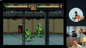Тeenage Mutant Ninja Turtles: Shredder's Re-Revenge  Sega Mega Drive прохождение на стриме