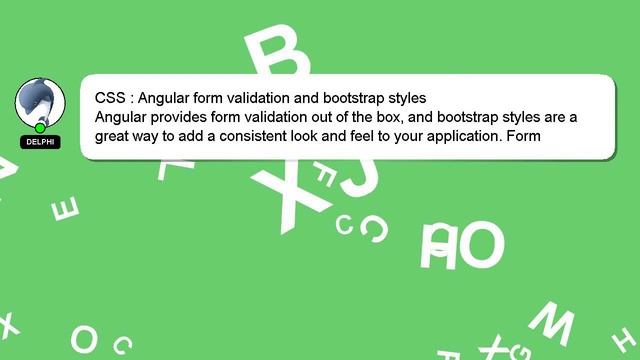 CSS : Angular form validation and bootstrap styles смотреть онлайн