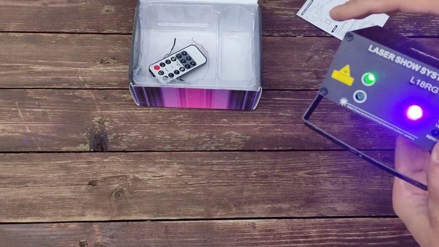 DJ лазерный проектор ESHINY N85L18 DJ laser projector смотреть онлайн