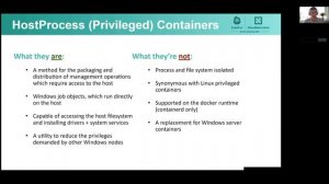 What's New With SIG-Windows: HostProcess and Developer... B. Smith, D. Canter, J. Vyas, F. Wilken