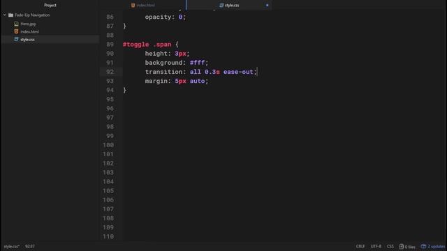 Overlay Navigation | HTML, CSS & JQuery