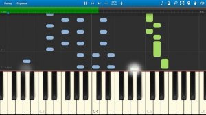 Натали - Ветер с моря дул (на пианино Synthesia)