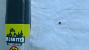 Средства от клещей с альфациперметрином | Тест длительности защиты 5 спреев