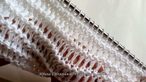 ЧУДО сетка для летней туники спицами!!! Вяжем классный сетчатый узор