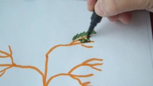 Как нарисовать сосну за 3 минуты