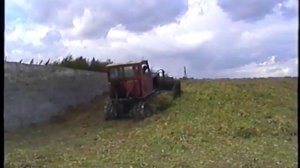Т-4.алтай, бульдозер, запускаем катаемся по силосной яме.