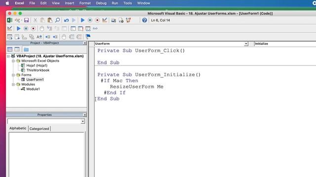 CAP-18 | Reajustando UserForm | Curso de Excel para macOS смотреть онлайн