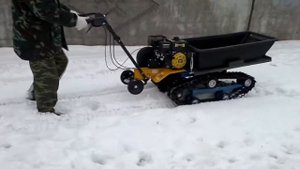 Гусеничный привод на мототачке