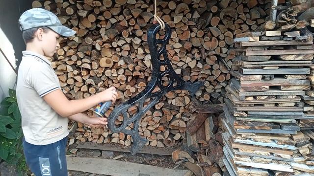 Реставрация старых вещей своими руками (реставрация садовой скамейки)///restoration Very Old Things