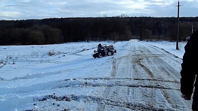 Зимние покатушки на квадроциклах смотреть онлайн
