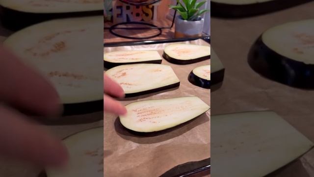 Вкусные запечённые баклажаны ?#баклажаны #рецепты #рецептбаклажан