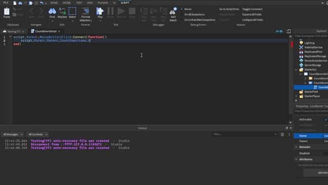 How to make a Countdown Timer GUI in Roblox(Roblox Studio Scripting Tutorial 2022!) смотреть онлайн