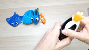 Пингвинёнок МиМи . Robo Fish Робот рыбка.Рыбки из мультфильма NEMO.