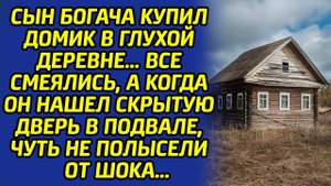 Сын богача ужаснулся от увиденного, когда открыл потайную дверь в подвале и увидел это...