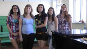 "ВАЛЬС В РИТМЕ ДОЖДЯ".СЛОВА И МУЗЫКА Н.Г.ЛИСИЦЫ.СТУДЕНТЫ  ФНК МарГУ.АККОМПАНИРУЕТ ДЕКАН Ф.В.ГИНЗБУР
