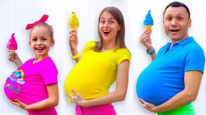 Майя и семья съели слишком много - Правила поведения для детей