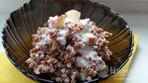 Сырая гречка в кефире