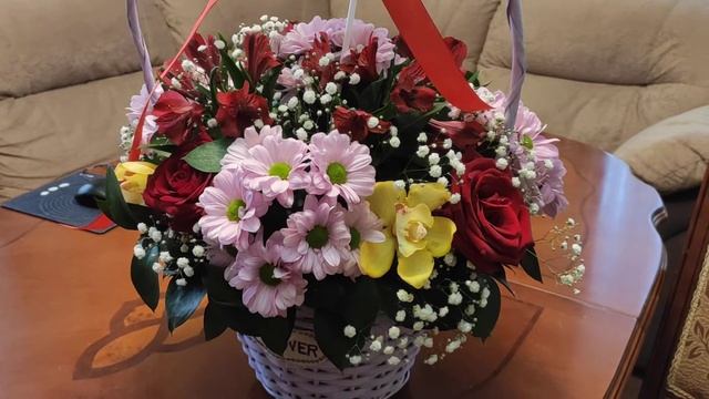 #мысемья#flowers#психология     Букет цветов от дочери !
