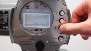 AUMA ACTUATOR  Setting The Limits