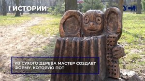 Резьба по дереву. Деревянные скульптуры из пней в Одессе. Квест в Парке Горького.