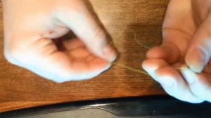 Самый простой узел для крючка | "Ленивый узел" | Как привязать крючок | Simplest knot