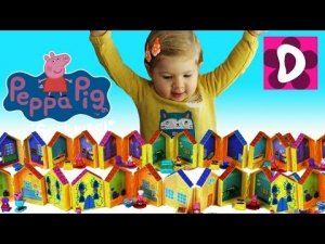 ✿ Свинка Пеппа СЮРПРИЗ Игрушки Мини Мир Пеппы PEPPA PIG SURPRISES MINI WORLD DISNEY TOYS Unboxing