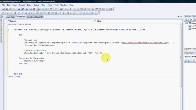 VB.Net Working with FTP Server (Advanced) Upload and Delete files. смотреть онлайн
