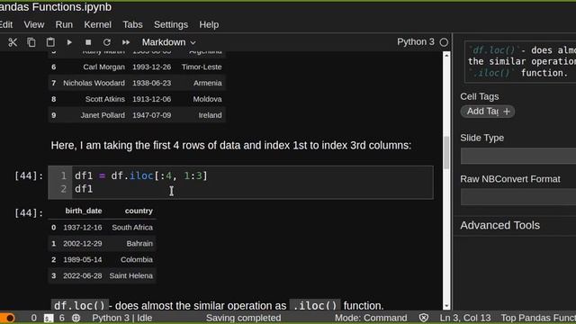 Very Useful Pandas Functions : How to Filter Data From DataFrame using iloc() and loc()