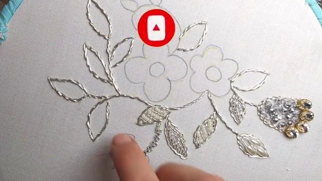 Beaded Embroidery | Hand Embroidery and nice Beads Work | Watch the design !! DIY HOME