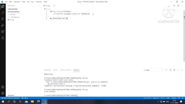 Function in Python | Arbitrary , Keyword & Arbitrary Keyword Argument in Python #9