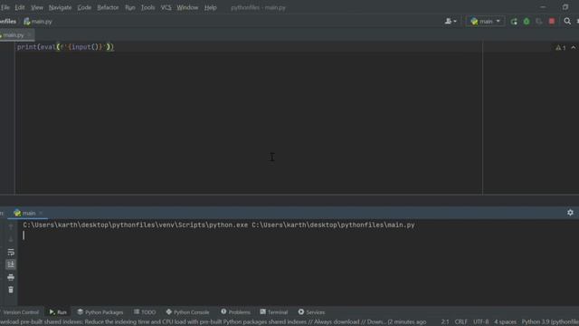 One Line  Code Calculator in python ??