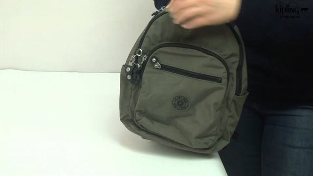 Обзор рюкзака для ноутбука Kipling SEOUL S Green Moss (88D) KI4082_88D смотреть онлайн