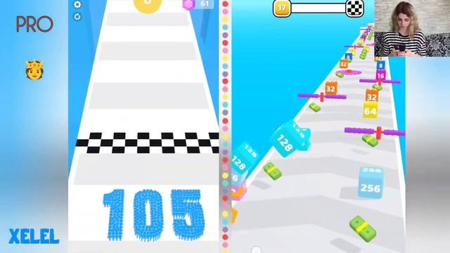 DUAL GAMEPLAY: 2048 CUBE RUN vs CROWD NUMBER 3D ?◼️ NOOB vs PRO vs HACKER смотреть онлайн