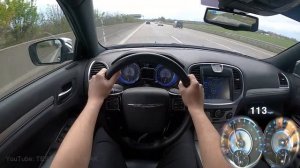 Chrysler 300C максимальная скорость автобан POV