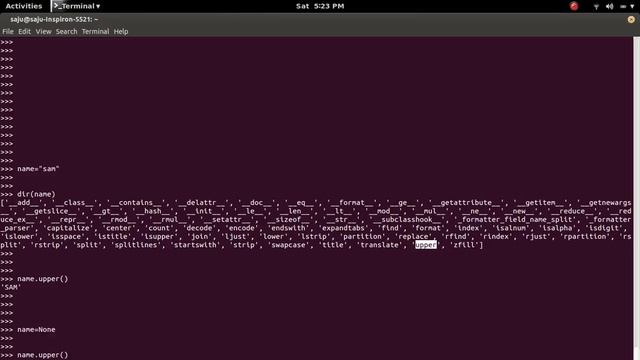 Python AttributeError: 'NoneType' object has no attribute 'upper' смотреть онлайн