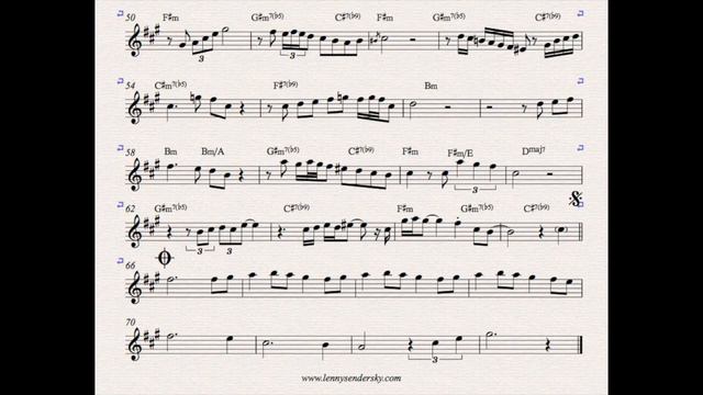 Black Orpheus | Alto Sax | + Playback link | Solo by Lenny Sendersky смотреть онлайн