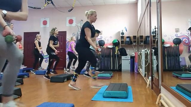28.05./1. О.Ч. cardio (степ и гантели) смотреть онлайн