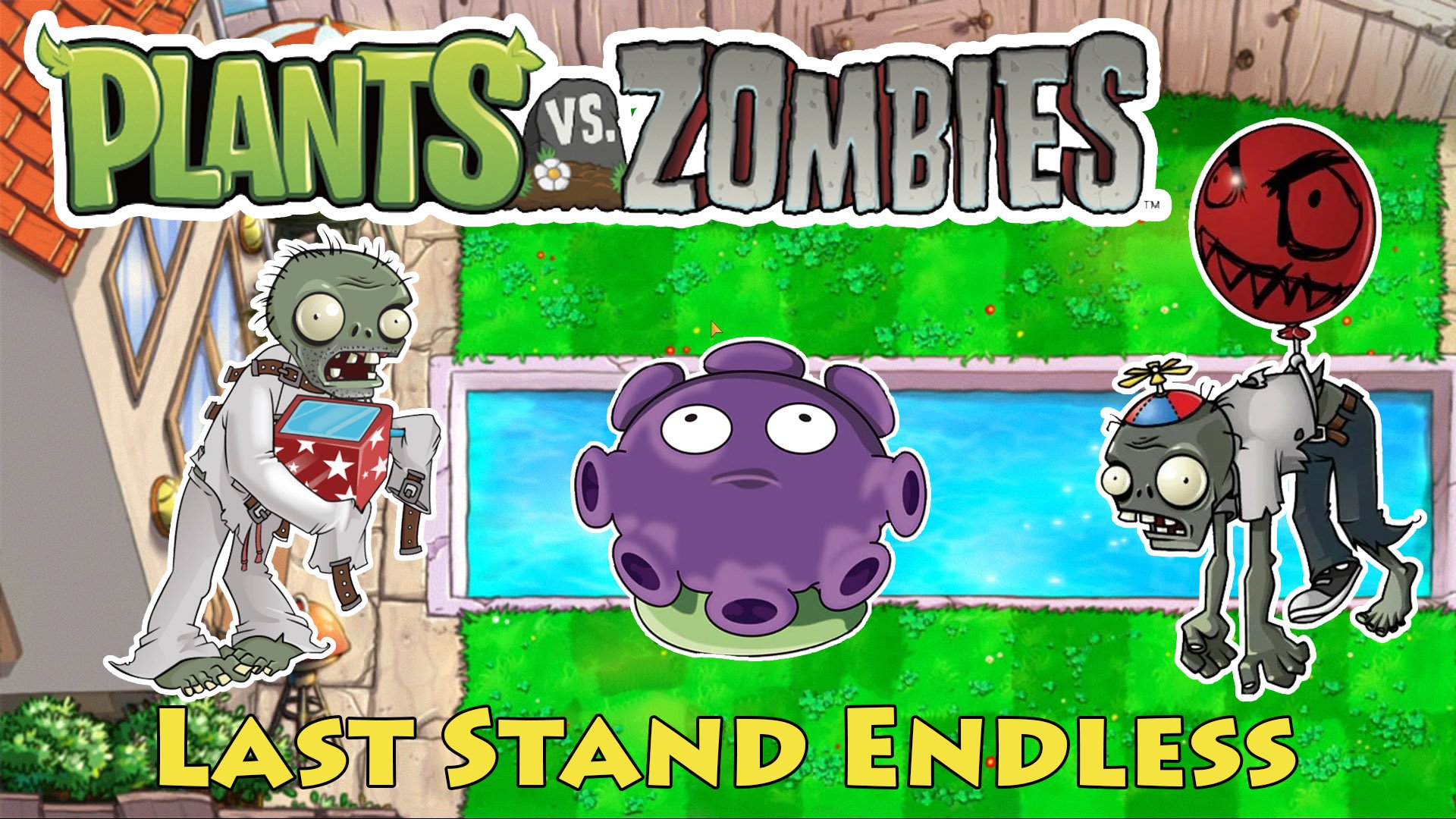 Растения против Зомби Бассейн| Plants vs Zombies Last Stand Endless #3