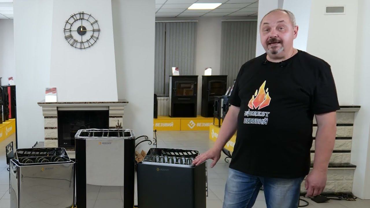 Печь на ЭЛЕКТРИЧЕСТВЕ - Поставил и трубы не надо!!! # Электрокаменки Везувий смотреть онлайн