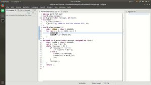 How to print and clear screen with c and assembley
