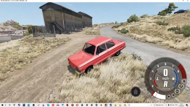 Едем на гору на запорожце-BeamNG drive. смотреть онлайн