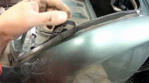 Столб раздробил зад Рено Симбол. Замена четверти, бампера, крышки багажника, покраска Н. Новгород