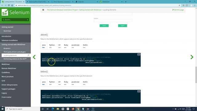 Selenium WebDriver Tutorial #13 - What is Relative Locator in Selenium