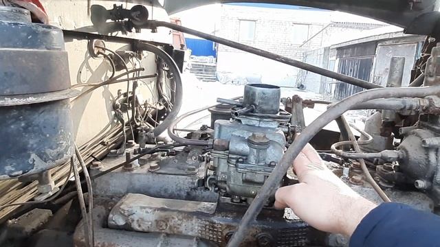 Заводим зил 157 после 5 лет простоя.