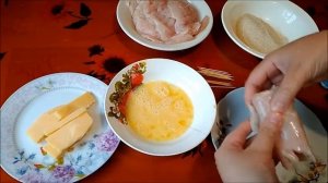 Котлета по-киевски с сыром
