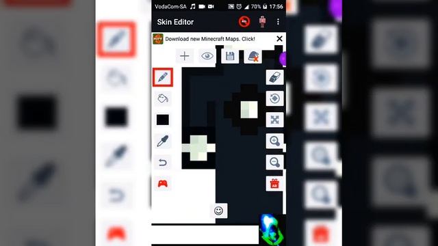 Minecraft Among us skin black