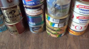 Затарились продуктами.