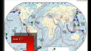 World map of the oceanic trenches